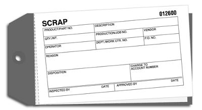 3 1/8 x 6 1/4 Material Control Tags