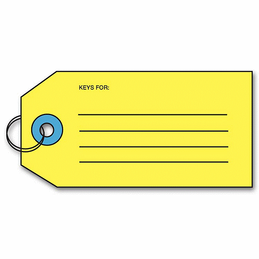 Key Tag w/Key Ring