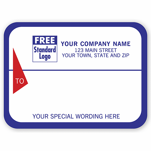 Mailing Labels, Rolls, White w/ Blue Borders - Office and Business Supplies Online - Ipayo.com