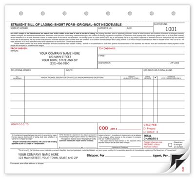 Bill of Lading - Office and Business Supplies Online - Ipayo.com