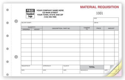 Requisitions - Material