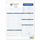 Just for cleaning professionals. Work order and invoice in one multi-part form. Plenty of room for all the details. Take complete orders: Preprinted areas simplify write-ups of work to be done, labor, materials and more.