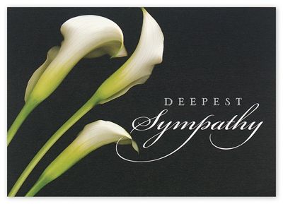 The Beauty of Lilies Sympathy Cards