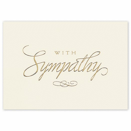 With Sympathy Greeting Cards