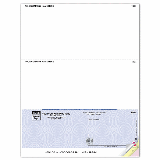 DLX High Sec Laser Btm Unformatted Check