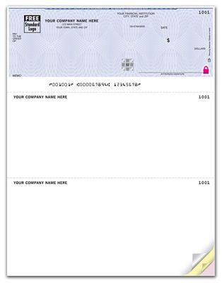 Deluxe High Security Laser Top Check - 22 Security Features - Office and Business Supplies Online - Ipayo.com