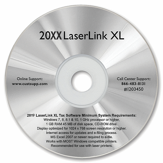 2020 LaserLink XL Tax Software TF12034