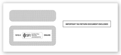 2020 1099 Double Window Envelope Self Seal TF12122