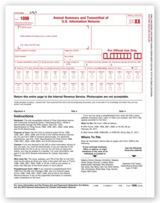 2012 Laser 1096 Transmittal - Office and Business Supplies Online - Ipayo.com