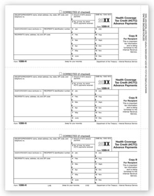 8 1/2 x 11 2016 Laser 1099-H, Copy B