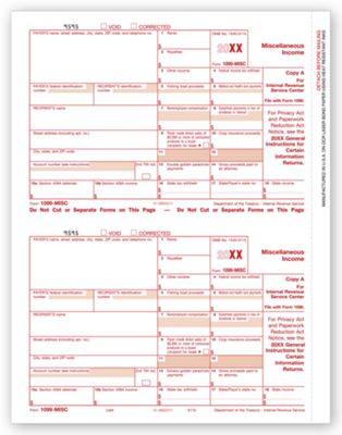 2012 Laser 1099, Misc Income, Federal Copy A - Office and Business Supplies Online - Ipayo.com
