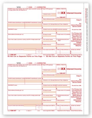 2016 Laser 1099-INT Income, Federal Copy A