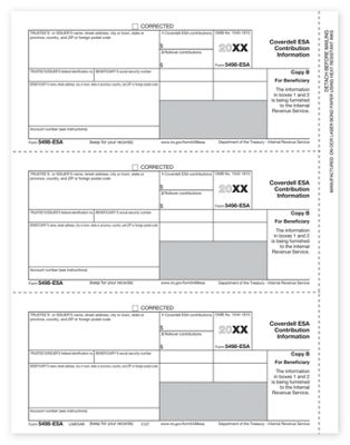 8 1/2 x 11 2016 Laser 5498-ESA, Beneficiary Copy B