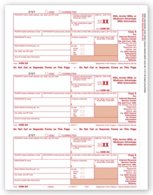 2016 Laser 5498-SA, Federal Copy A