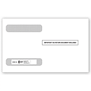 Ensure immediate attention! Double-window envelopes come preprinted with the statement  Important Tax Return Document Enclosed . Compatibility: Use with TF5218 only. Quality: 24# white wove confidential double-window envelope.