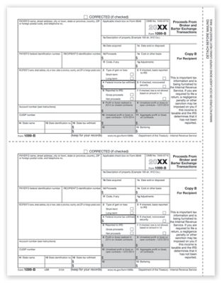 2020 Laser 1099-B, Recipient Copy B