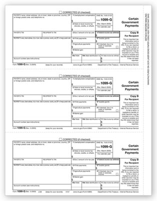 2016 Laser 1099-G, Payer and/or Borrower Copy B