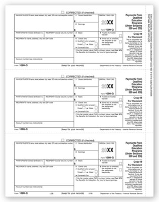 8 1/2 x 11 2016 Laser 1099-Q, Copy B