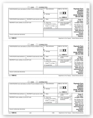 8 1/2 x 11 2016 Laser 1099-Q, Copy C