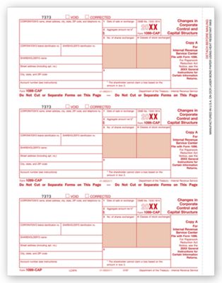 8 1/2 x 11 2016 Laser 1099-CAP, Copy A