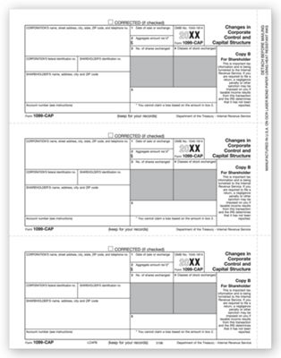 8 1/2 x 11 2016 Laser 1099-CAP, Copy B