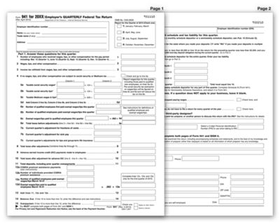 2012 Laser 941 Federal Quarterly Report - Office and Business Supplies Online - Ipayo.com