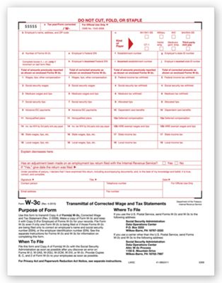 2020 Laser W-3C Transmittal of Corrected Income