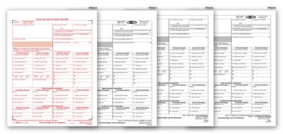 2012 Laser W-2C 4-Part Corrected Wage Tax Statement 50 Set - Office and Business Supplies Online - Ipayo.com