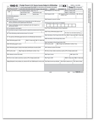 Laser 1042-S, Recipient Copy C