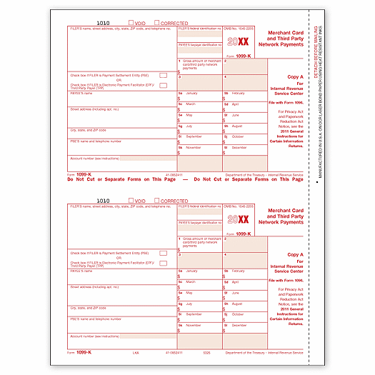 2020 Laser 1099-K, Copy A