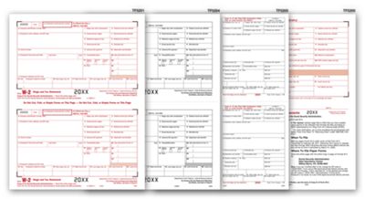 2016 4-Up Laser W-2 Set, 6-part