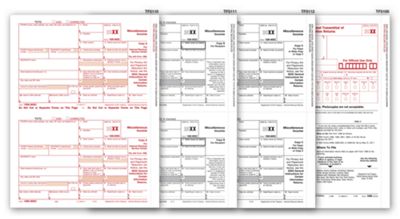 8 1/2 x 11 2016 Laser 1099-MISC Income Set, 3-part