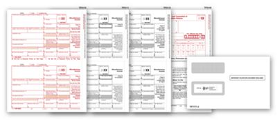 2012 Laser 1099 Misc Income Set & Envelope Kit, 4-part - Office and Business Supplies Online - Ipayo.com