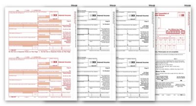 2020 Laser 1099-INT Income Set, 3-part