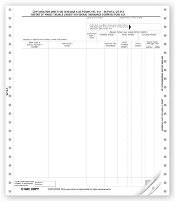 2012 Continuous 941A, 3 Part, Carbonless, U2 Style - Office and Business Supplies Online - Ipayo.com