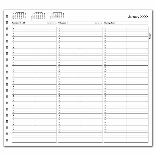 TimeScan 2 Col Looseleaf Book - 15 Min, 7am-6pm - Office and Business Supplies Online - Ipayo.com
