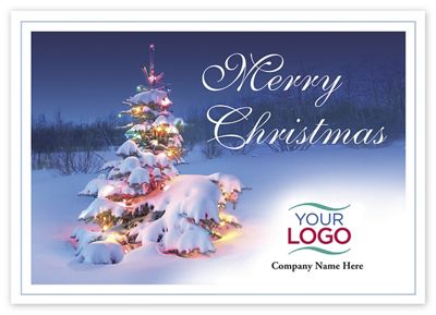7 7/8 x 5 5/8 Oh, Christmas Tree Logo Cards