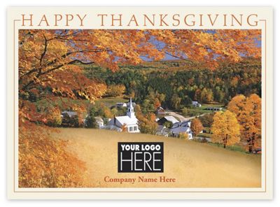 Up on the Hilltop Thanksgiving Logo Cards