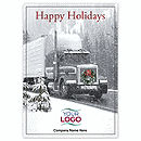 5 5/8 x 7 7/8 Headed Home Truck Driver Holiday Logo Cards