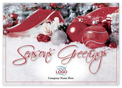 7 7/8 x 5 5/8 Lavish Greetings Holiday Logo Cards