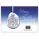 Crystal Confetti Christmas Logo Cards