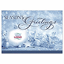7 7/8 x 5 5/8 Winter Gleam Holiday Logo Cards