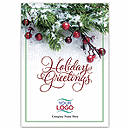 Berry Sprig Holiday Logo Cards