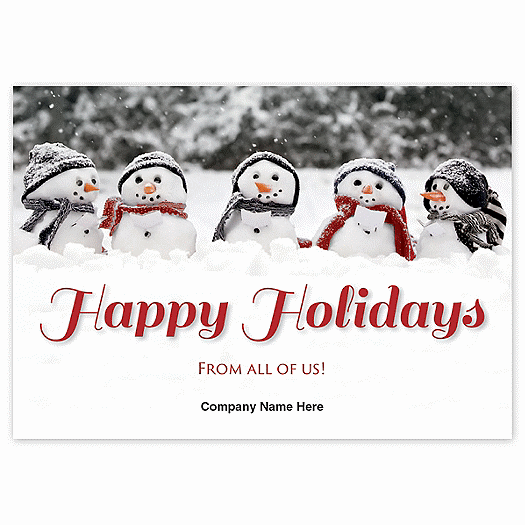 Frosty Group Holiday Logo Cards