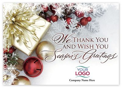 Gift of Thanks Holiday Logo Cards