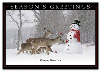 Friendly Gesture Holiday Logo Cards