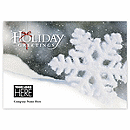 7 7/8 x 5 5/8 Snowflake Burst Holiday Logo Cards