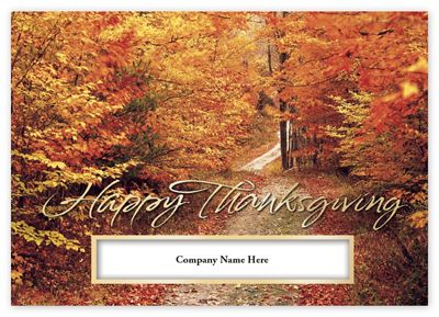 Golden Trail Thanksgiving Cards