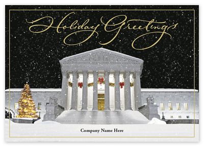 7 7/8 x 5 5/8 Jolly Justice Attorney Legal Holiday Cards