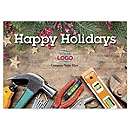 7 7/8 x 5 5/8 Toolbox Tidings Contractor & Builder Holiday Cards